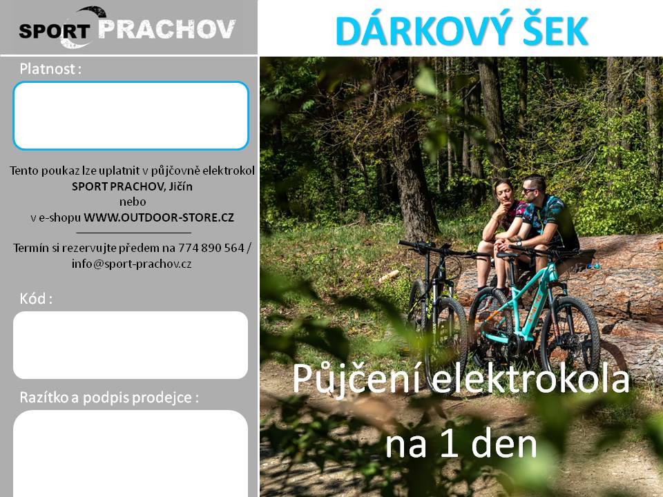 půjčení elektrokola 1 den