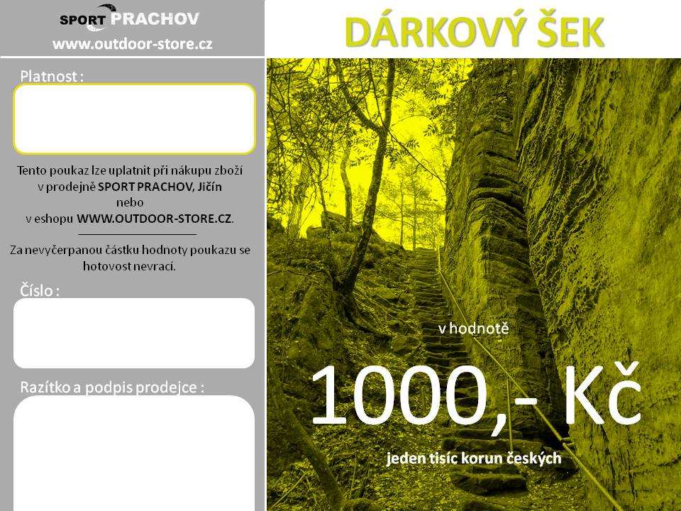 dárkový šek 1000,-