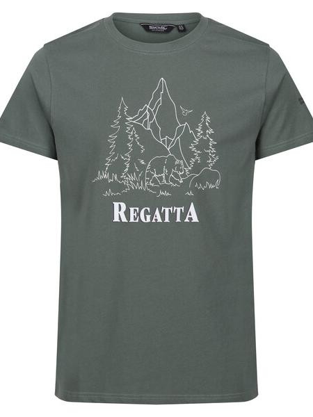 Pánské triko Regatta CLINE VII khaki