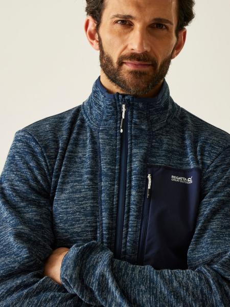 Pánská fleecová mikina Regatta BASLINN moonlight denim marl