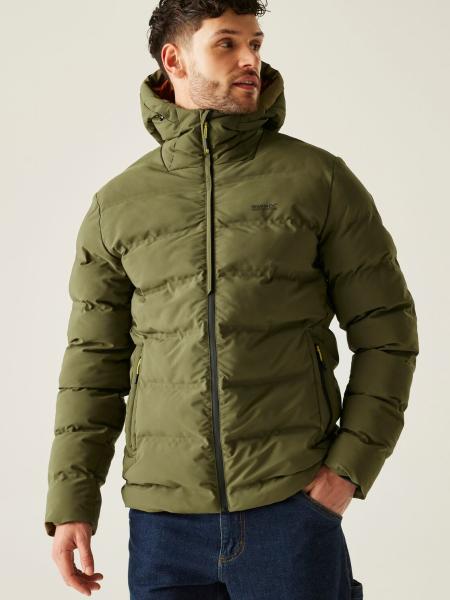 Pánská prošívaná bunda Regatta ALTORO THERMAL olive night