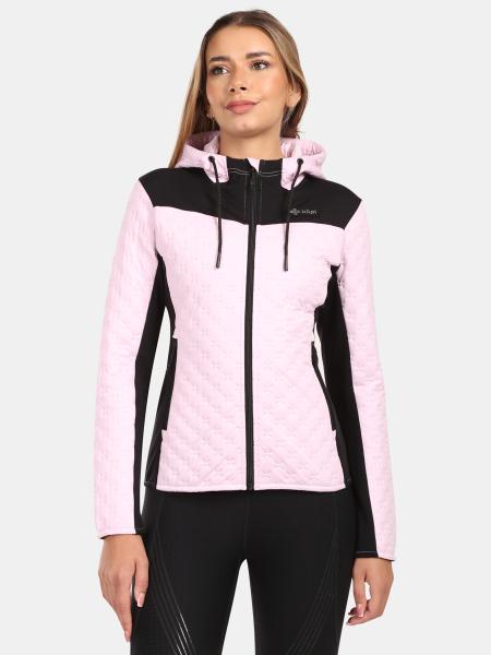 Dámská fleecová mikina s kapucí Kilpi NEVIA-W světle růžová