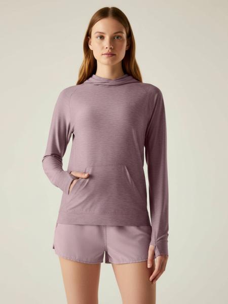 Dámské triko Dare2B SPRINT CITY HOODY dusky orchid