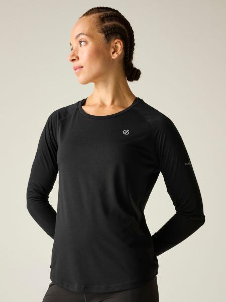 Dámské triko Dare2B SERENITY LONG SLEEVE TEE black