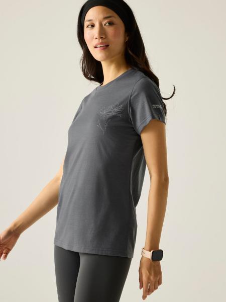 Dámské merino triko Regatta ESCADE dark storm