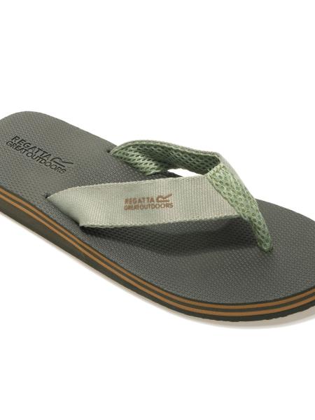 Pánské žabky Regatta RICO FLIP FLOPS dark khaki thea
