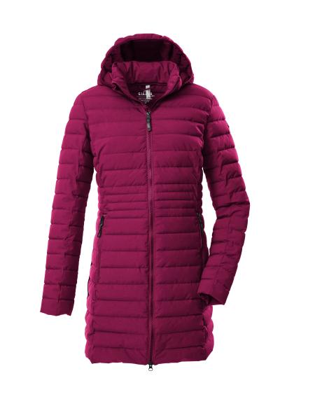 Dámský prošívaný kabát Giga GW 77 dark raspberry