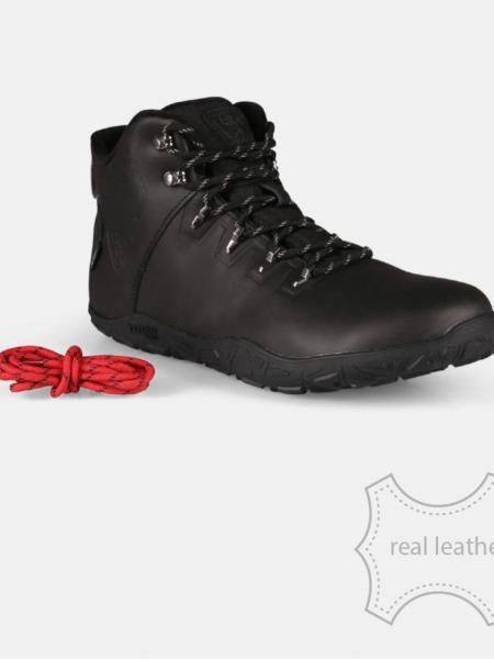 Outdoorové barefoot boty Kilpi BARE LEATHER HIGH-U black