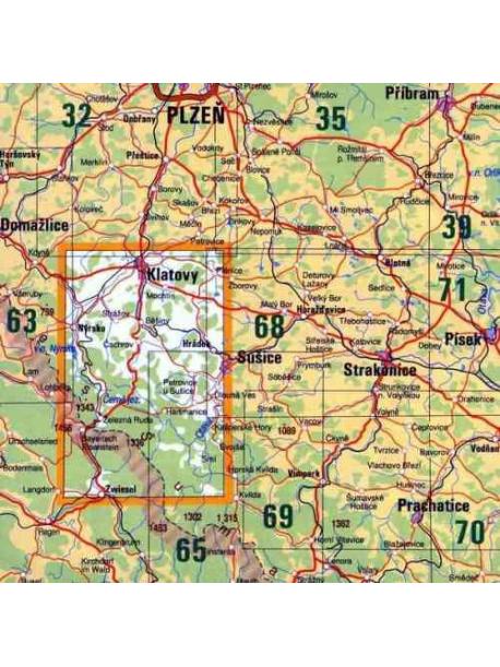     Mapa Šumava, Železnorudsko 1:50 000