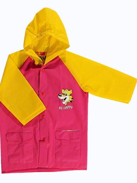     VIOLA pláštěnka dětská 5907 růžová-žlutá