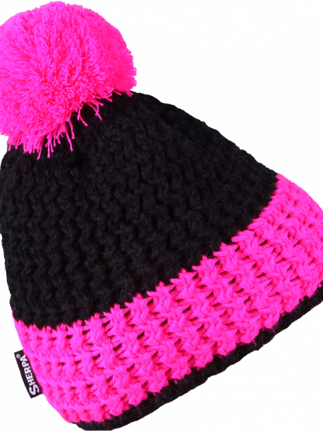     Dětská čepice Sherpa MAGIC KIDS neon pink  