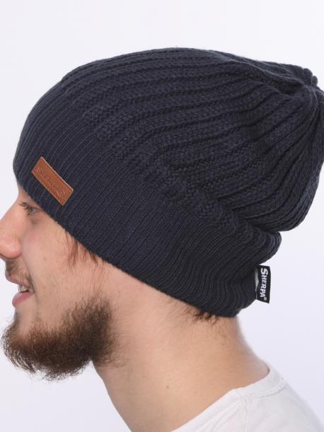    Čepice Sherpa BEANIE MONO dark blue  