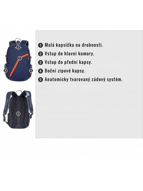     Batoh Husky NEXY 22l tm.modrý   