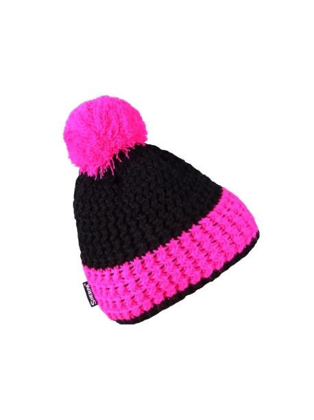     Dětská čepice Sherpa MAGIC KIDS neon pink  