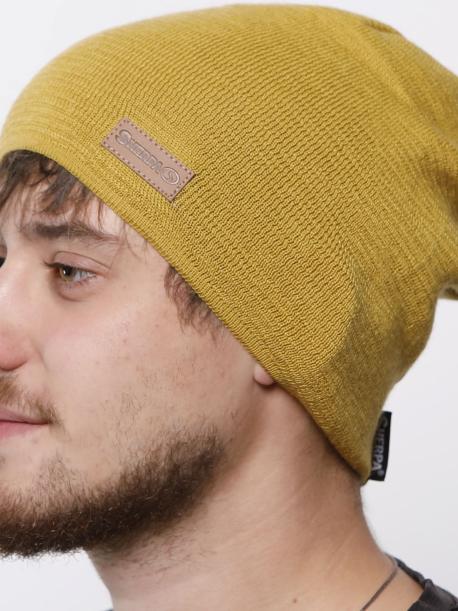     Pánská čepice Sherpa TREVOS MERINO mustard