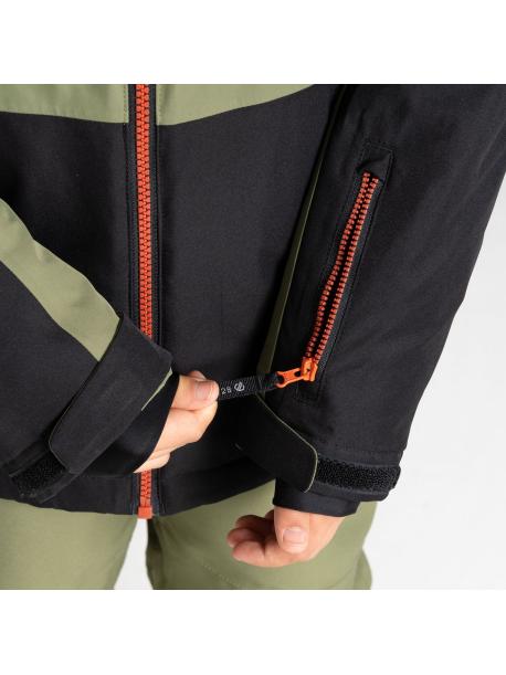     Dětská lyžařská bunda Dare2B SLUSH II black/olivine green