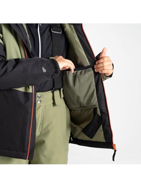     Dětská lyžařská bunda Dare2B SLUSH II black/olivine green