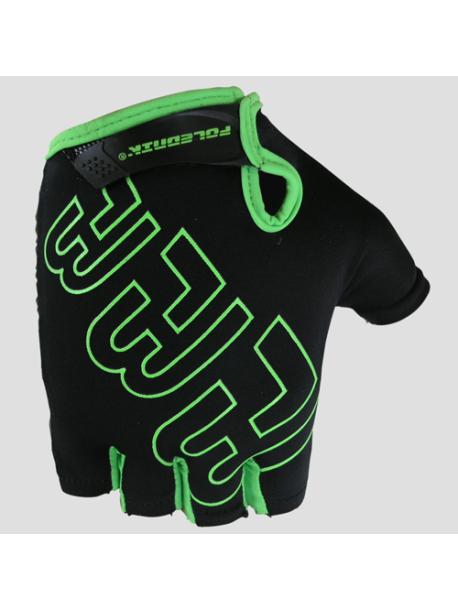     Dětské cyklorukavice Polednik F3 černo-zelené
