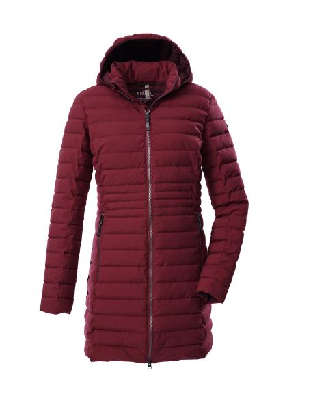     Dámský prošívaný kabát Giga GW 77 wine red