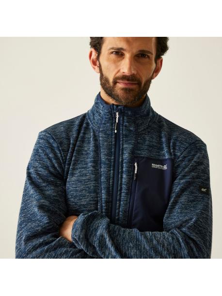     Pánská fleecová mikina Regatta BASLINN moonlight denim marl