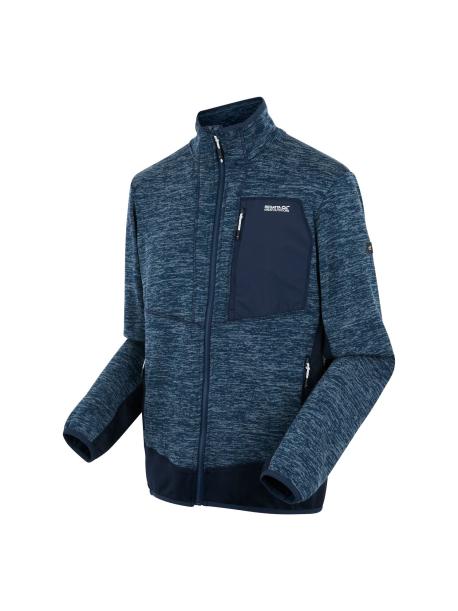     Pánská fleecová mikina Regatta BASLINN moonlight denim marl