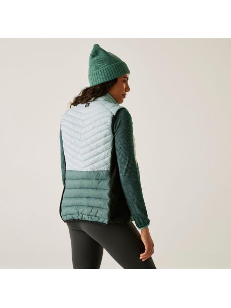     Dámská prošívaná vesta Regatta LEEDRE HYBRID B/W green haze