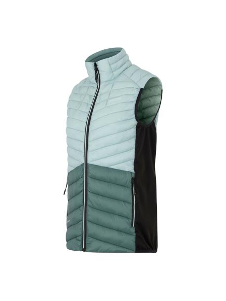     Dámská prošívaná vesta Regatta LEEDRE HYBRID B/W green haze