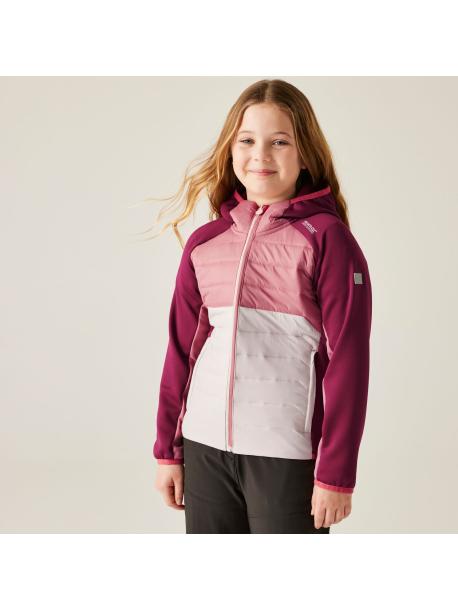     Dětská hybridní bunda Regatta KIELDER HYBRID IX dark pimento