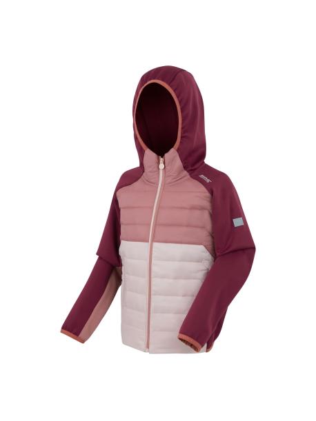     Dětská hybridní bunda Regatta KIELDER HYBRID IX dark pimento