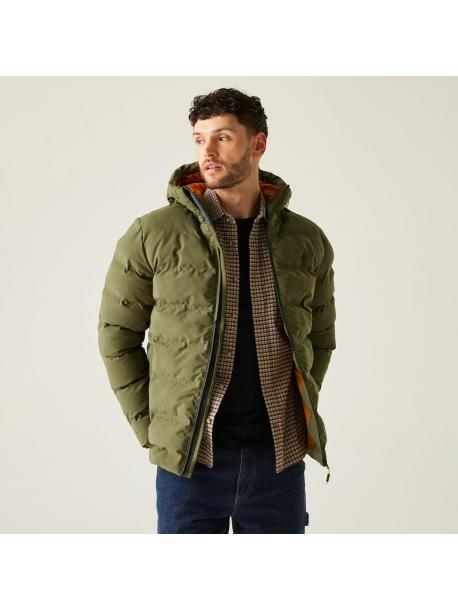     Pánská prošívaná bunda Regatta ALTORO THERMAL olive night