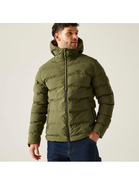     Pánská prošívaná bunda Regatta ALTORO THERMAL olive night