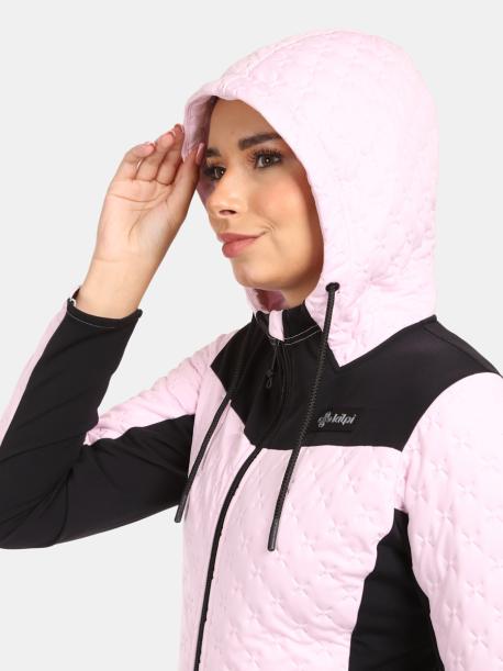     Dámská fleecová mikina s kapucí Kilpi NEVIA-W světle růžová