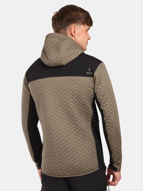     Pánská fleecová mikina s kapucí Kilpi NEVIA-M khaki