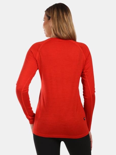     Dámské termotriko z merina MAVORA TOP-W red