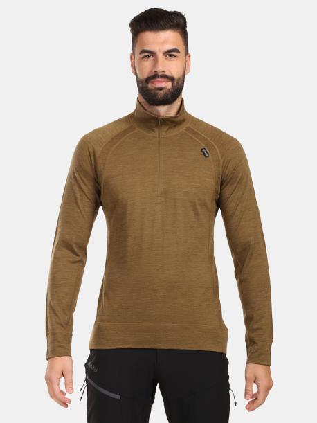     Pánské termotriko z merina Kilpi JAGER-M brown