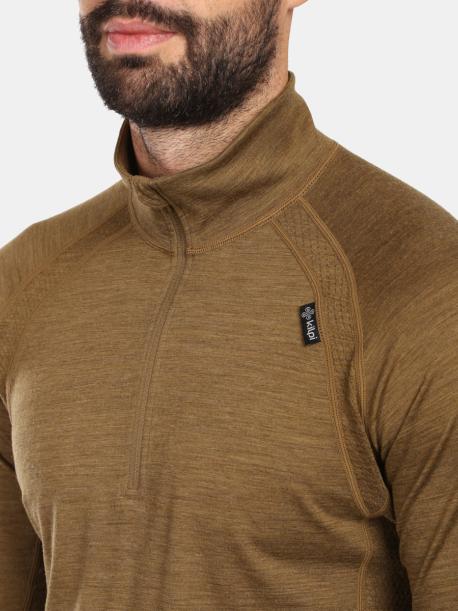     Pánské termotriko z merina Kilpi JAGER-M brown