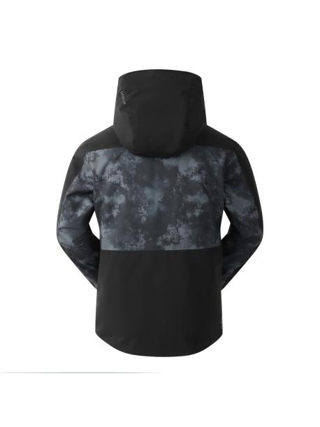     Pánská lyžařská bunda Dare2B BASEPLATE III black/iron gate distressed print