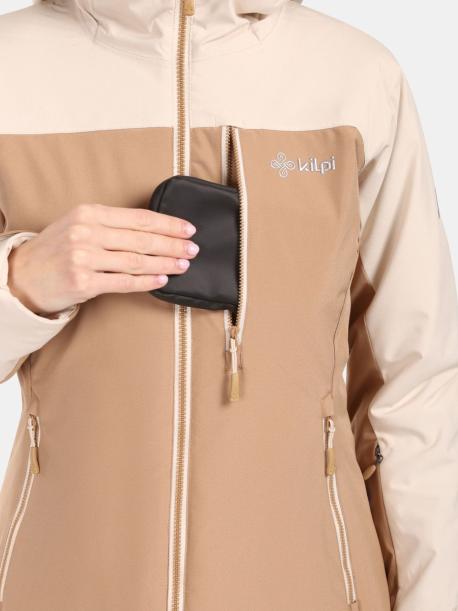     Dámská lyžařská bunda Kilpi FLIP-W beige