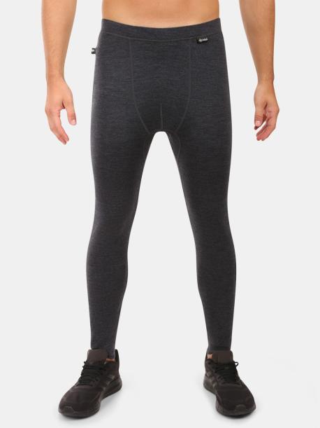     Pánské termokalhoty z merina Kilpi MAVORA BOTTOM-M black