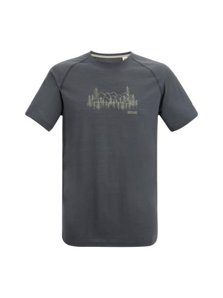     Pánské merino triko Regatta ESCADE dark storm