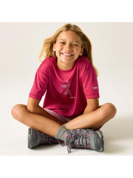     Dětské triko Regatta ARIA deep pink