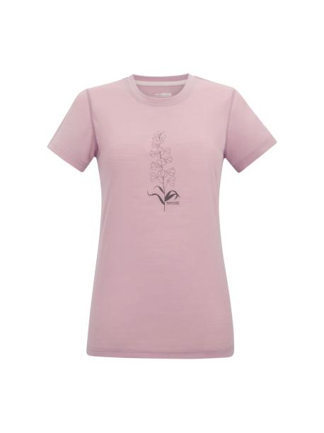     Dámské merino triko Regatta ESCADE powder lilac