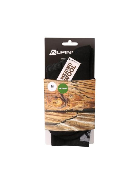     Ponožky s merinem Alpine pro ERATE black