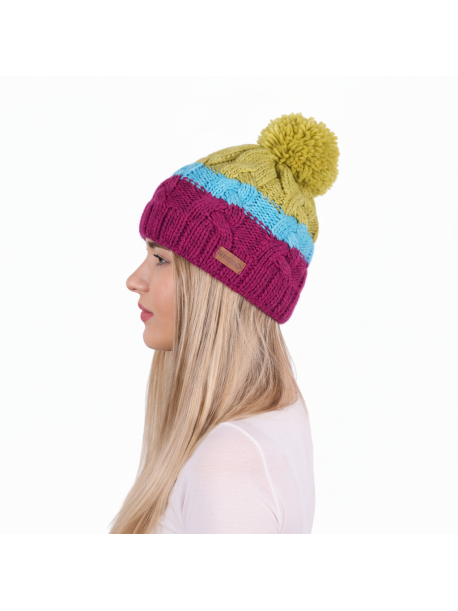     Zimní čepice Sherpa AXEL pink  