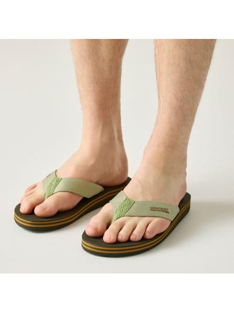     Pánské žabky Regatta RICO FLIP FLOPS dark khaki thea