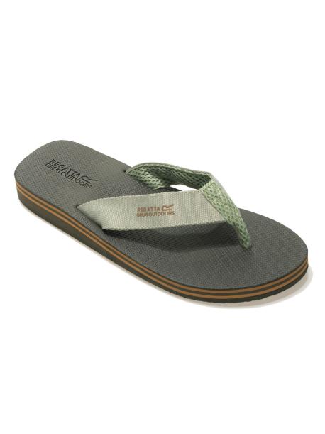     Pánské žabky Regatta RICO FLIP FLOPS dark khaki thea