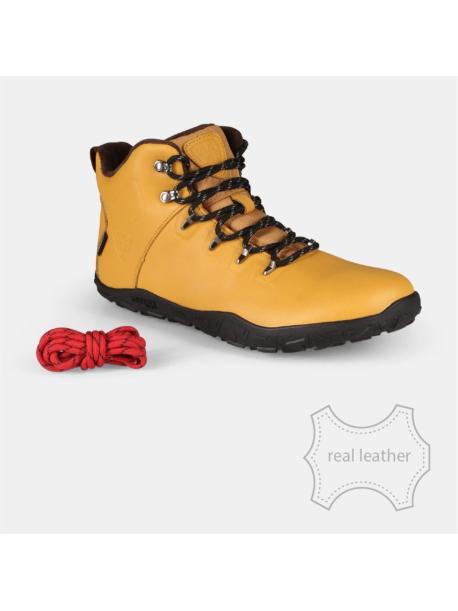     Outdoorové barefoot boty Kilpi BARE LEATHER HIGH-U beige