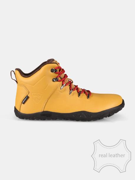     Outdoorové barefoot boty Kilpi BARE LEATHER HIGH-U beige