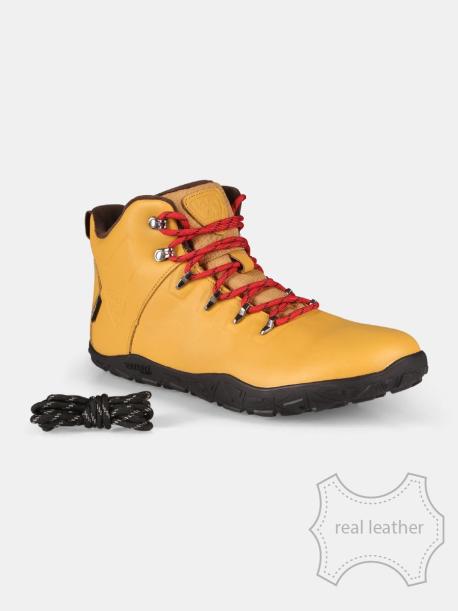     Outdoorové barefoot boty Kilpi BARE LEATHER HIGH-U beige