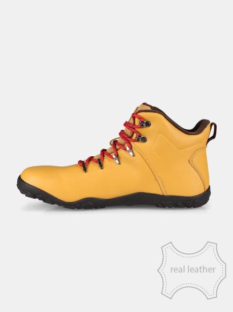     Outdoorové barefoot boty Kilpi BARE LEATHER HIGH-U beige